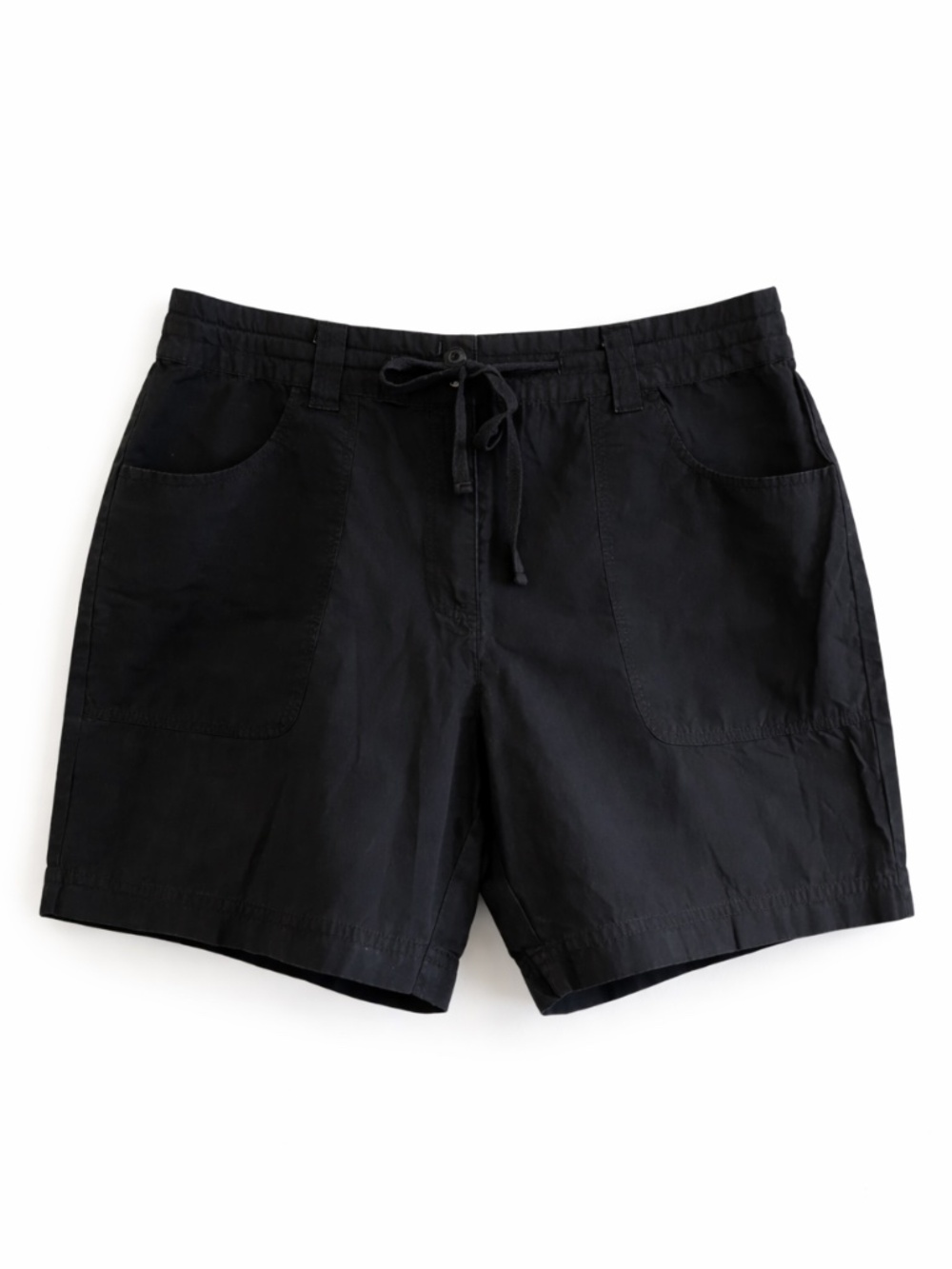 4/$20➡️ Denver Hayes Black Cotton Cargo Shorts – Size 10, 6” Inseam EUC
